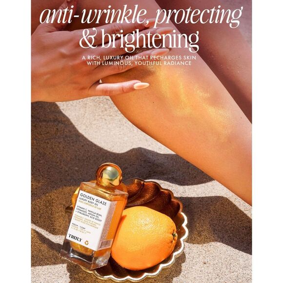 TRULY - NWT Golden Glaze Luxury Body Oil. Scented w/Clove, Orange, & Vanilla - Picture 14 of 16